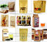 Foil Kraft Paper Bag Coconut Packaging Bags Doypack With Window, 500g 1kg 16oz customized ziplock packaging supplier