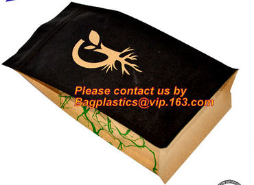 Foil Kraft Paper Bag Coconut Packaging Bags Doypack With Window, 500g 1kg 16oz customized ziplock packaging supplier