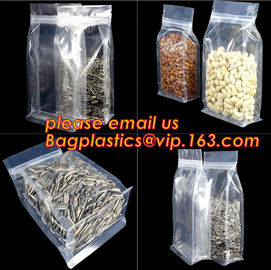 Reusable Stand Up Zipper Pouch Aluminum Foil Bags, Square Bottom Coffee Packaging Bags With Valve supplier