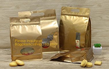 Square Bottom Zipper Valve Pouch, Tin Tie Aluminum Foil Coffee Bags With Valve, Aluminum Flat Bottom Bags supplier