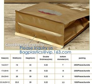 Square Bottom Zipper Valve Pouch, Tin Tie Aluminum Foil Coffee Bags With Valve, Aluminum Flat Bottom Bags supplier