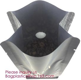 250g 1lb 5lbs Square Side Gusst Matt Gold Shiny Aluminum Flat Bottom Box Coffee Bags Pouch, matt gold shiny supplier