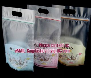 Square Flat Bottom Packaging Bag Craft Paper Eco Friendly Stand Up Biodegradable Pouch For Food With Window supplier