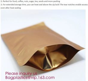 Custom Zipper Resealable Gusset Tea Flat Square Bottoms Food Grade Eight Sided Pouches Packaging Pouches supplier