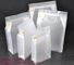 Biodegradable Stand Up Foil Zipper Bag Side Gusset Bags Square Block Flat Bottom Packaging Pouch supplier