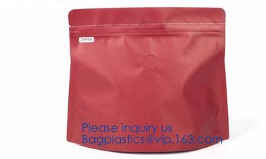 Square Bottom Pouches Zipper Foil Flat Bottom,Food, Dry Fruit, Snack, Nuts, Cookie, Biscuit, Candy, Sugar supplier