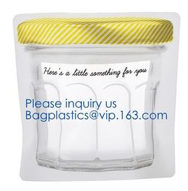 Customized Shaped Food Container Bag Mason Bottle Modeling Zippers Storage Snacks pouch bags supplier