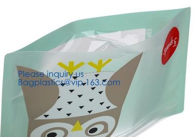 Biodegradable Reusable Snack Storage Bag Keep Food Fresh, ziplock smell proof stand up pouch mylar bags supplier