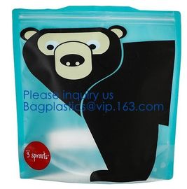 BPA Free Snack Airtight Food Grade Leakproof Fresh Freezer Reusable Silicone Food Preservation Storage pouch supplier