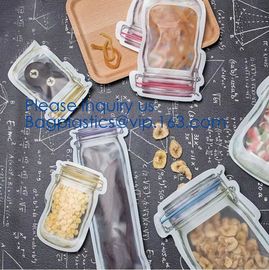 Kitchen Reusable Silicone Food, Snack, Vegetable, Meat Storage Bag, Slider Bags For Preservation supplier