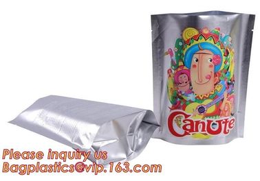 Matte Finish Metalized Foil K Stand Up Packaging Bag For Dry Fruits Packaging Pouch, Metalized Foil Fish bag supplier