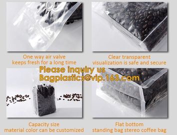 Foil Pouch Standing Up Spice Bag Clear Window Food Packaging Bag Metalized Stand Up Pouch With Zipper supplier