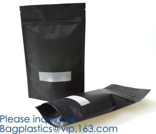 Foil Pouch Standing Up Spice Bag Clear Window Food Packaging Bag Metalized Stand Up Pouch With Zipper supplier