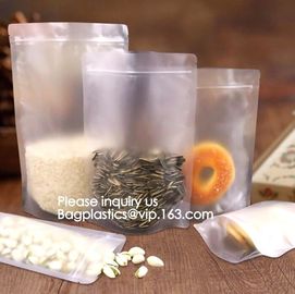 Biodegradable Standing Up Pouch Aluminum Foil Vacuum Tea Bag, Food Packaging Custom Ziplock Stand Up Pouch supplier