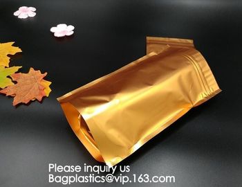 Zip Lock Bags Resealable Custom Aluminum Foil  Metalized Bag, Nylon Retort Pouch For Frozen Food Tear Notch supplier