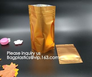 Zip Lock Bags Resealable Custom Aluminum Foil  Metalized Bag, Nylon Retort Pouch For Frozen Food Tear Notch supplier