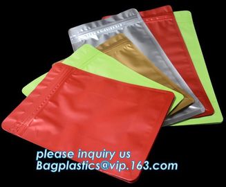 Foil Food Packaging Metallized Zipper Standing Up Pouch Bag, Foil Lined, High Barrier, Moisture Proof supplier