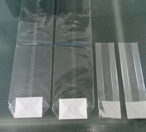 Self Adhesive Opp Pp Bopp Pe Square Bottom Clear Packing Plastic Bags, Cello Polypropylene Pouch Bags supplier