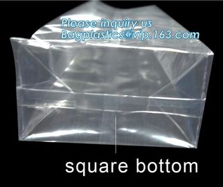 Cello Party Transparent Opp Square Block Bottom Bags, Runtz Mylar Bags Child Resistant Ziplock Stand Up Pouch supplier