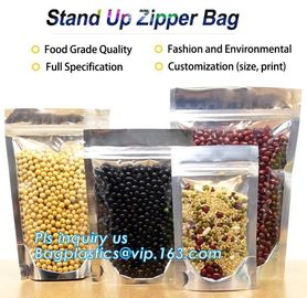 Matte Colored Flat Gusset Square Bottom Zip Lock Stand Up Aluminum Foil Gift Logo Custom Bags With Side Window supplier