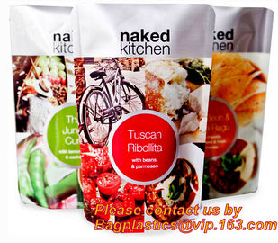 Seasoning Powder Flour Condiment Stand Up Pouch Soup Spice Packaging Bag With Window, Soup Bag, Retort pouch supplier