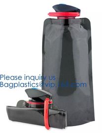 Promotional Customized Foldable Water Bottle Bag,Eco-Friendly Customized Foldable Plastic Flexible Drinking Water Bottle supplier