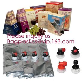 Commercial grade 15l wine bag in box,aseptic milk wine and apple juice bag in box,Filling Aluminum Foil Laminated Clear supplier