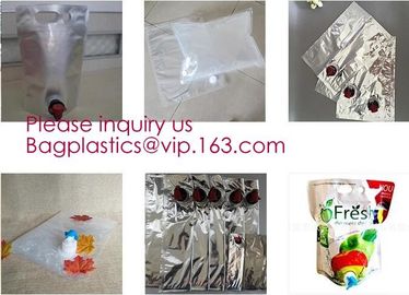 Aluminum foil wholesale spout liquid wine bag in box with packaging,Bag in Box packaging with valve and spout/Unique bag supplier