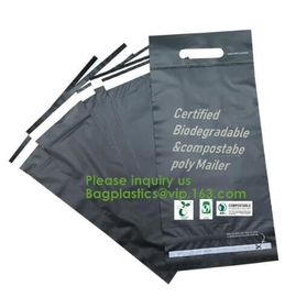 Eco-Friendly waterproof durable grey/white PLA biodegradable courier bags,100% compostable and biodegradable Courier Env supplier