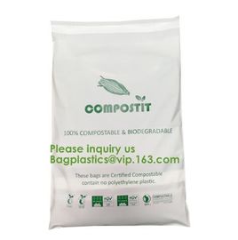 EN13432 100% Bio Degradable Mailing Bags Custom PLA PBAT Compostable Courier Bags,Eco Reusable Recycle Compostable Mail supplier