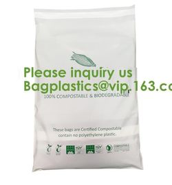 EN13432 100% Bio Degradable Mailing Bags Custom PLA PBAT Compostable Courier Bags,Eco Reusable Recycle Compostable Mail supplier