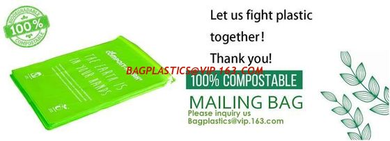 Let us Fight plastic together, 100% compostable mailing bag,custom biodegradable mailing bag courier bag for cloth shoeb supplier