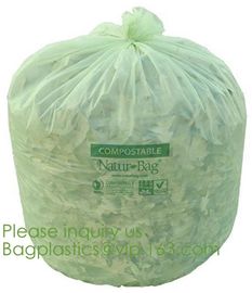 gallon biodegradable and compostable kitchen trash bag,Eco Friendly Biodegradable Packaging Bags 100% Compostable Plasti supplier