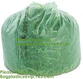 gallon biodegradable and compostable kitchen trash bag,Eco Friendly Biodegradable Packaging Bags 100% Compostable Plasti supplier