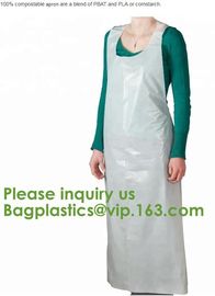 100% compostable apron, blend with PBAT+PLA+CORN STARCH, APRONS,gallon compostable drawstring trash bag BAGEASE PACKAGE supplier