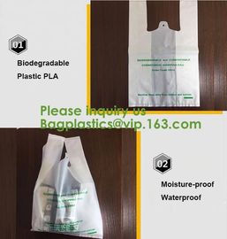 custom printed logo biodegradable compostable trash dog poop bag for kitchen waste,100% Biodegradable Bags Compostable M supplier