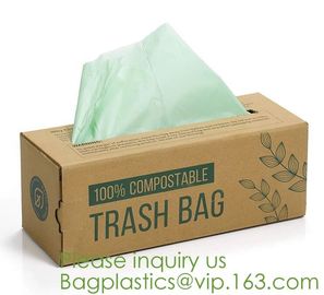 Eco friendly Compostable Waste Bags 100% Biodegradable Garbage Bags Made From Cornstarch,Garbage bag Dog poop bags T-shi supplier