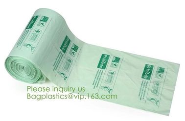 Bio material Bio plastic eco material eco plastic,Scented Compostable Bio Degradable Garbage Bags With Logo bagplastics supplier