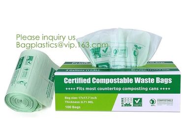 Hospital Medical Custom Printed Plastic Scented Compostable Bio Degradable Garbage Bags With Logo,bagease bagplastics supplier