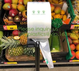 Food produce bag, fruit produce bags, pack 100% Compostable Bags Biodegradable Bags Dog 100% Biodegradable Dog Poop Bags supplier