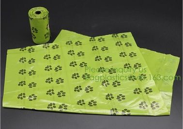 Corn starch PLA 100% Compostable dog poop bag biodegradable waste bags, waste disposable, disposable consumbles, bagease supplier