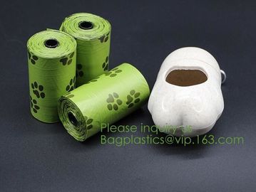 cornstarch made 100% eco friendly direct manufacturing factory compostable garbage bags on roll with drawstring bagease supplier