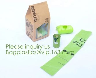 custom size 100% biodegradable EN13432 compostable trash bags from China factory,OK COMPOST bio degradable plastic bag supplier