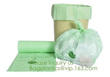 100% Eco-friendly Material Certified PLA Compostable Bag,Corn Starch T Shirt Bag Meet EN13432 BPI Biodegradable And Comp supplier