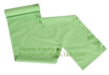 100% Eco-friendly Material Certified PLA Compostable Bag,Corn Starch T Shirt Bag Meet EN13432 BPI Biodegradable And Comp supplier