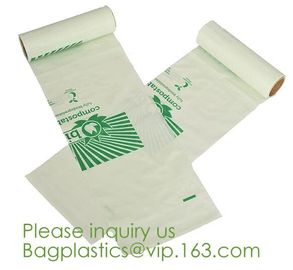 100% Eco-friendly Material Certified PLA Compostable Bag,Corn Starch T Shirt Bag Meet EN13432 BPI Biodegradable And Comp supplier