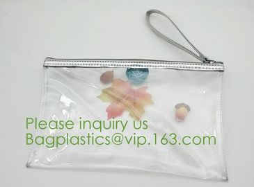 Packaging Bag Customized PVC Zipper Bag,frosted slider transparent k water proof clear pvc custom bag bags zipper supplier