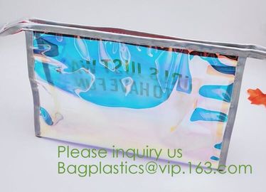 printed PVC zipper bag ,transparent PVC swimwear packaging bag,bikini bag,zipper bag for cosmetic packing bagease bagpac supplier