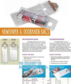 biodegradable newspaper bag, doorknob bags,Poly Wicket Bag Plastic Printed Bread Bag,Clear Bread Packaging Poly LDPE Wic supplier