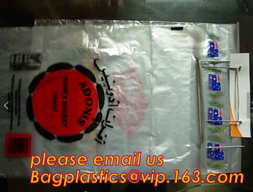 Custom Printed Clear Plastic Wicket Bread Packaging Bags/Food Plastic Bread wicket Bags/PE bakery bread wicket plastic b supplier